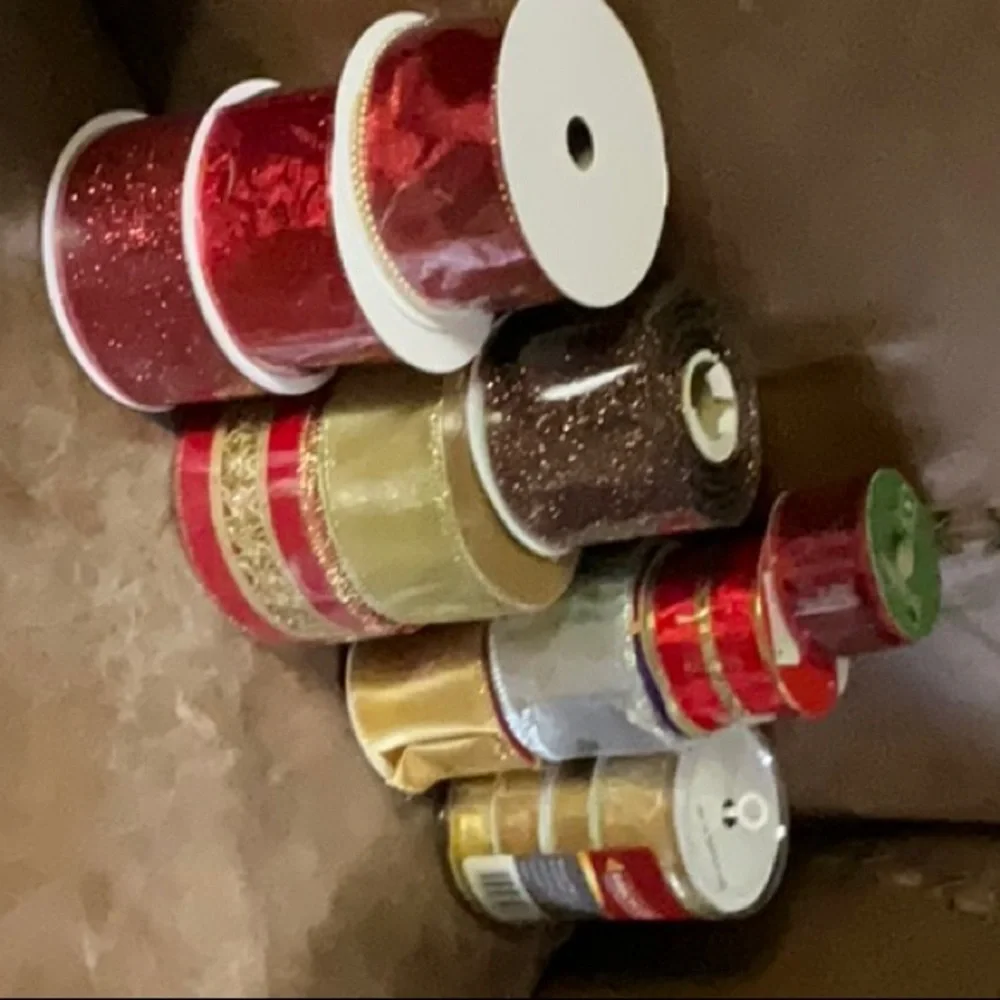 Assorted Decorative Ribbon Lot of 11 Unused
